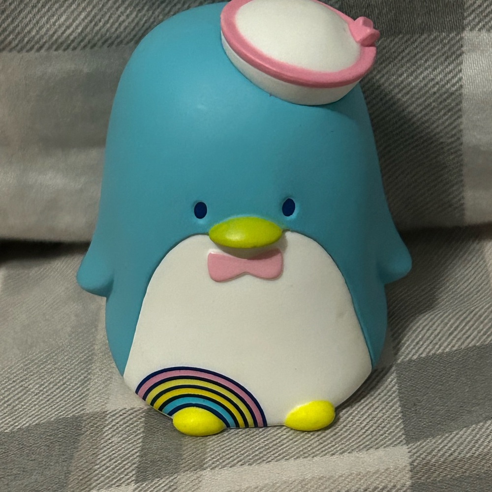 Tuxedo Sam Figurine With Rainbow